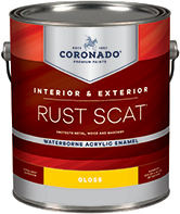 Hattiesburg Paint and Decorating Rust Scat Waterborne Acrylic Enamel is suitable for interior or exterior use. Engineered for metal surfaces, it also adheres to primed masonry, drywall, and wood. It has tenacious adhesion and provides excellent color and gloss retention.boom