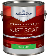 Hattiesburg Paint and Decorating Rust Scat Waterborne Acrylic Enamel is suitable for interior or exterior use. Engineered for metal surfaces, it also adheres to primed masonry, drywall, and wood. It has tenacious adhesion and provides excellent color and gloss retention.boom