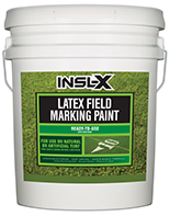 HATTIESBURG PAINT & DEC Insl-X Latex Field Marking Paint is specifically designed for use on natural or artificial turf, concrete and asphalt, as a semi-permanent coating for line marking or artistic graphics.

Fast Drying
Water-Based Formula
Will Not Kill Grass