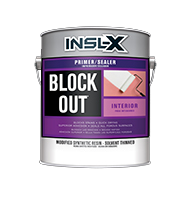 HATTIESBURG PAINT & DEC Block Out® Interior Primer is a modified synthetic primer-sealer carried in a special solvent that dries quickly and is effective over many different stains, including: water, tannin, smoke, rust, pencil, ink, nicotine, and coffee. Block Out primes, seals, and protects and can be used on bare or previously painted surfaces; interior drywall, plaster, wood, or masonry; and exterior masonry surfaces. Can be used as a spot primer for exterior wood shingles/composition siding.

Solvent-based sealer
Seals hard-to-cover stains
Quick-dry formula allows for same-day priming and topcoating
Top-coat with alkyd or latex paints of any sheenboom
